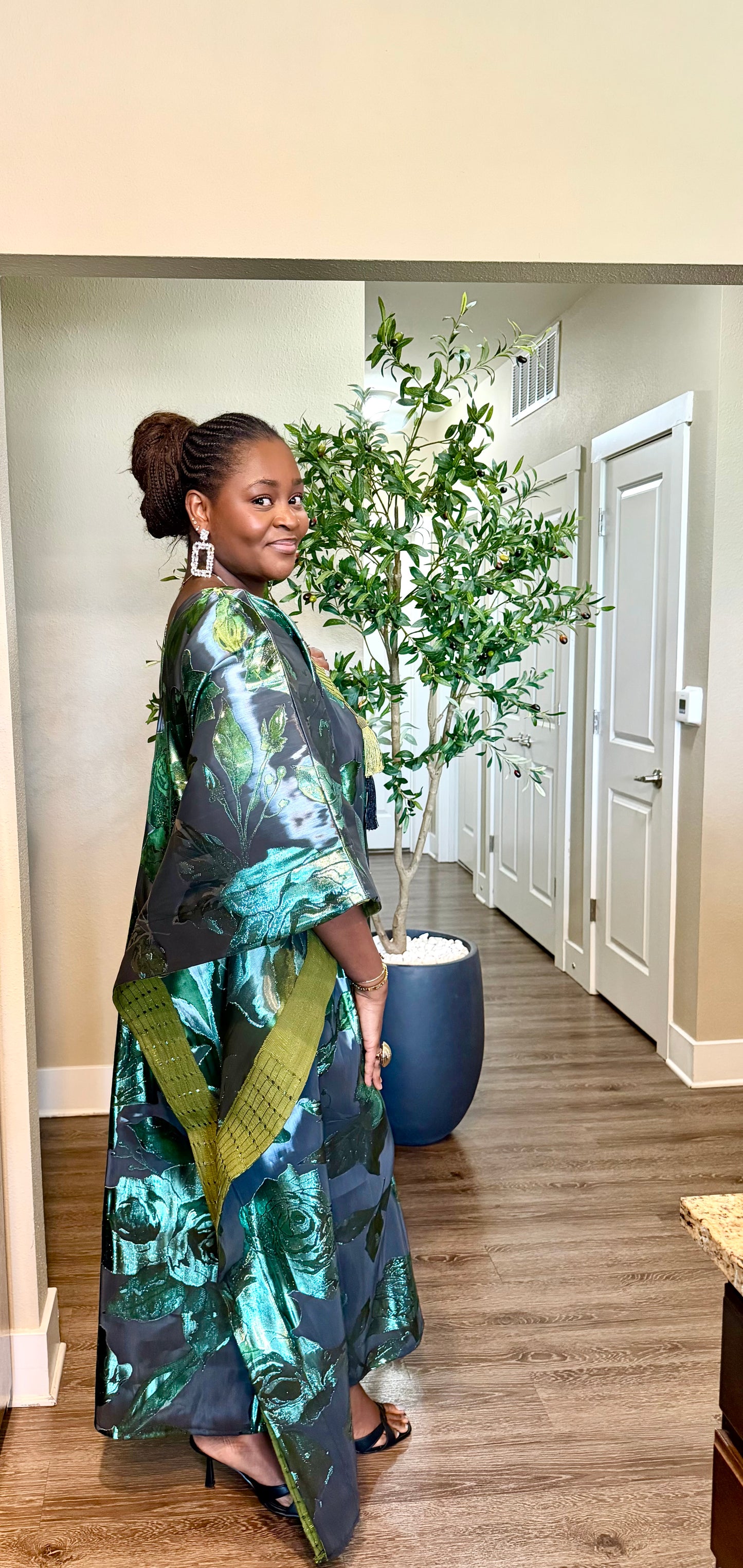 Metallic Emerald Green Boubou
