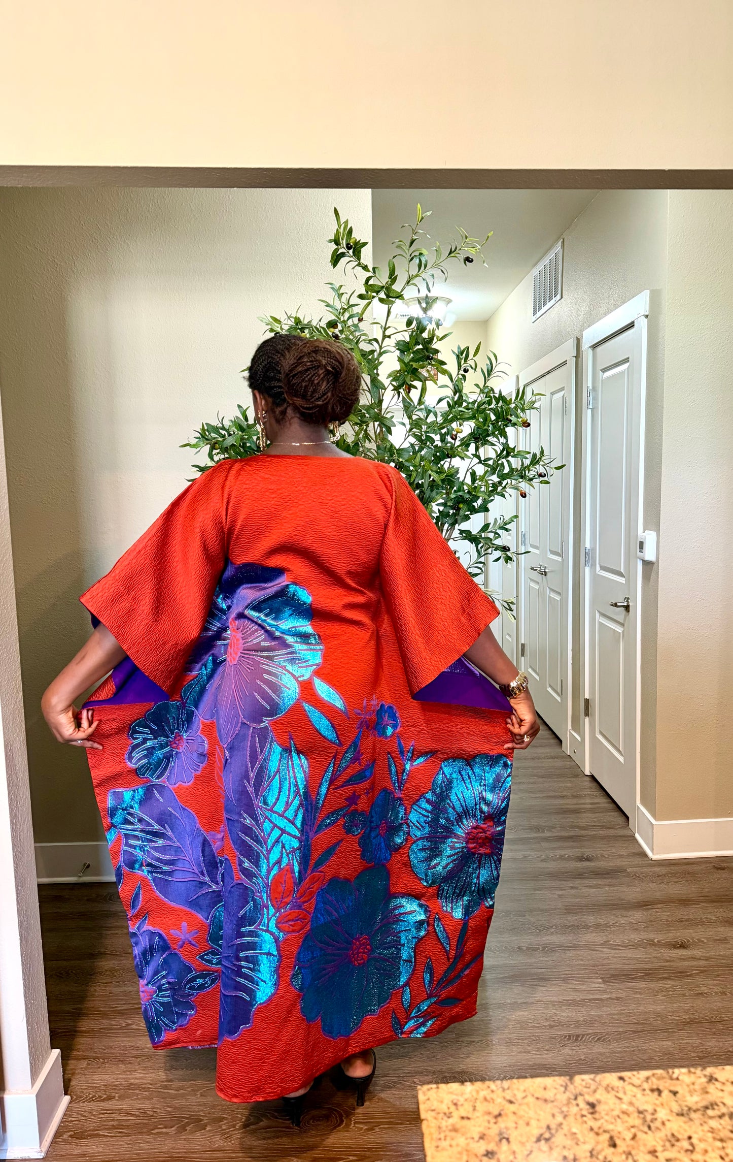European Brocade Bubu Dress