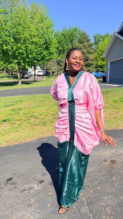 Elegant Cinched Mikado Bubu Dress