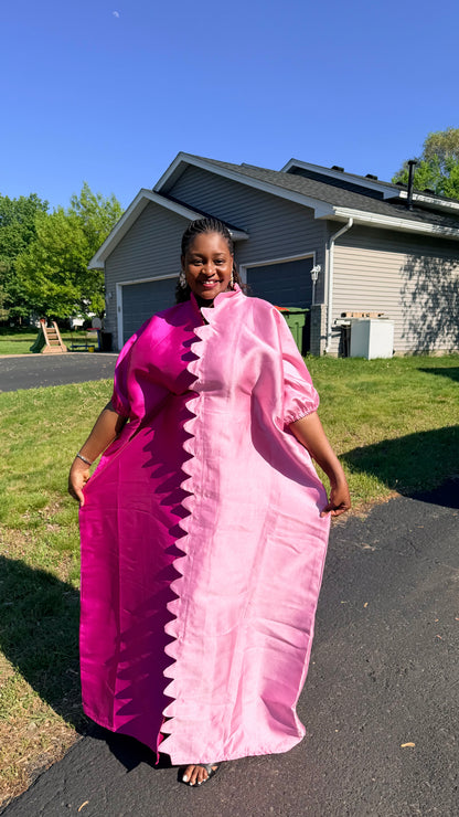Chic Micado Patterned Bubu | Party dress