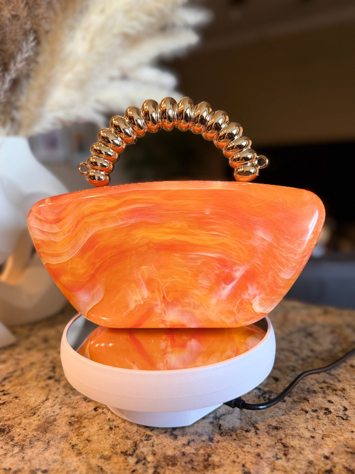 Marble Resin Clutch