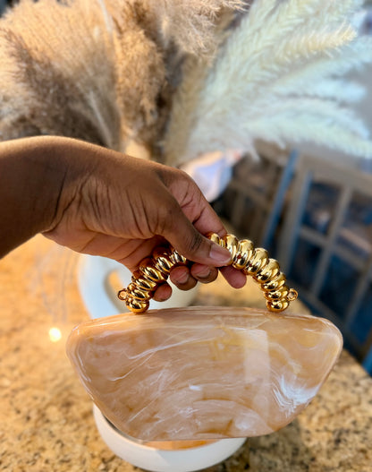 Marble Resin Clutch