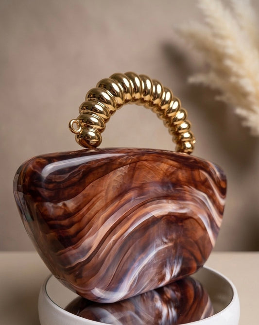 Marble Resin Clutch