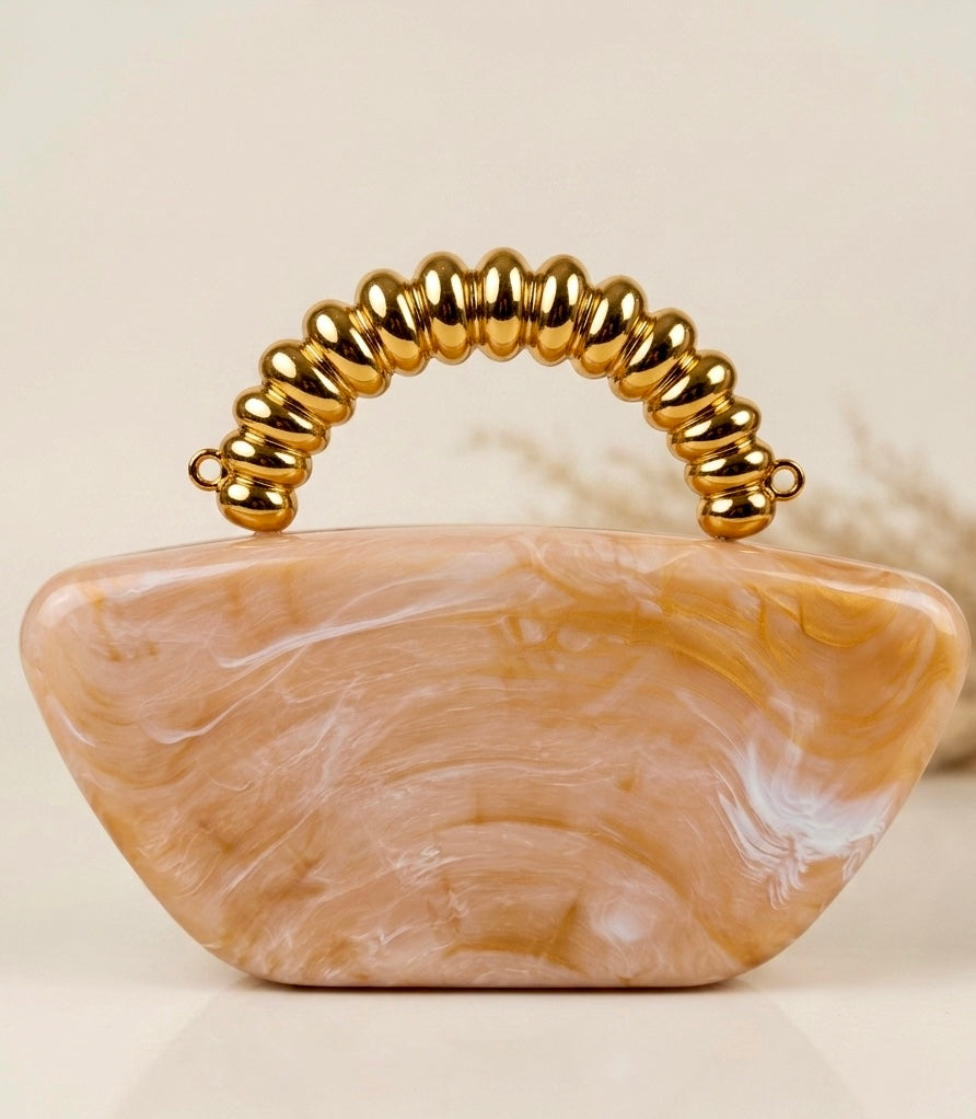 Marble Resin Clutch