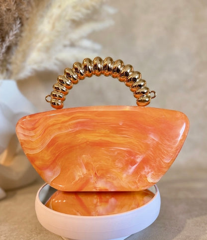 Marble Resin Clutch
