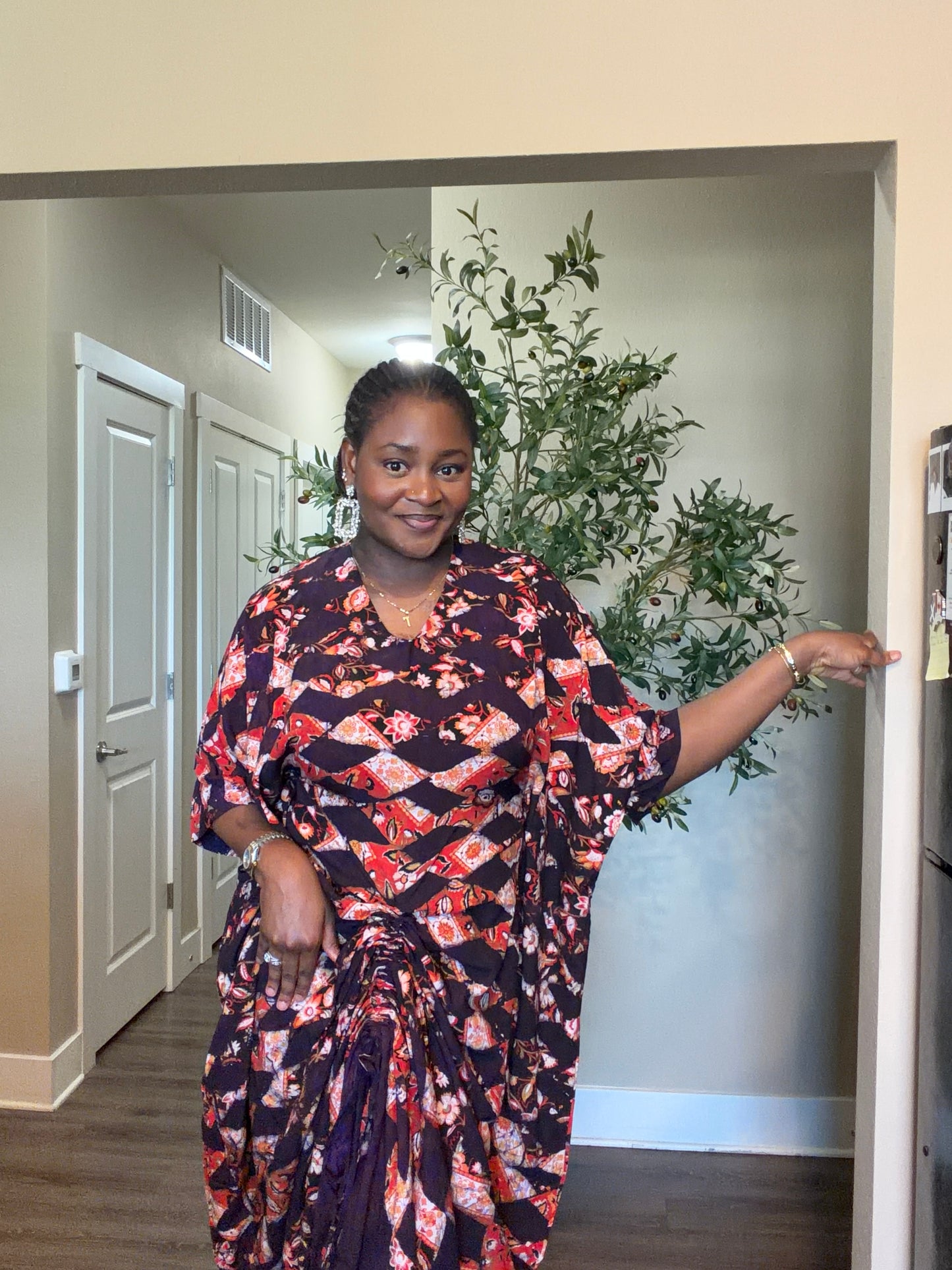 Multicolored Batik Kaftan