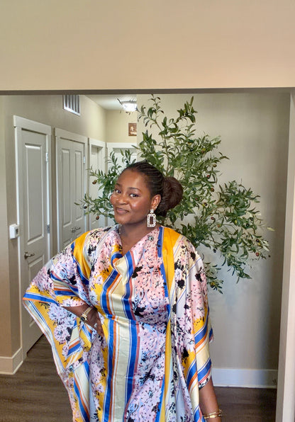 Watercolor Luxury Silk Boubou