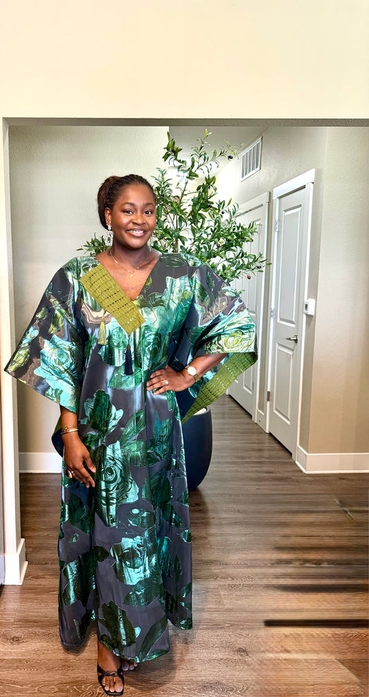 Metallic Emerald Green Boubou
