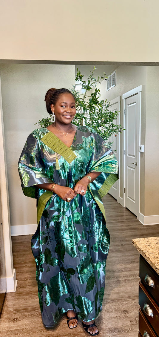 Metallic Emerald Green Boubou