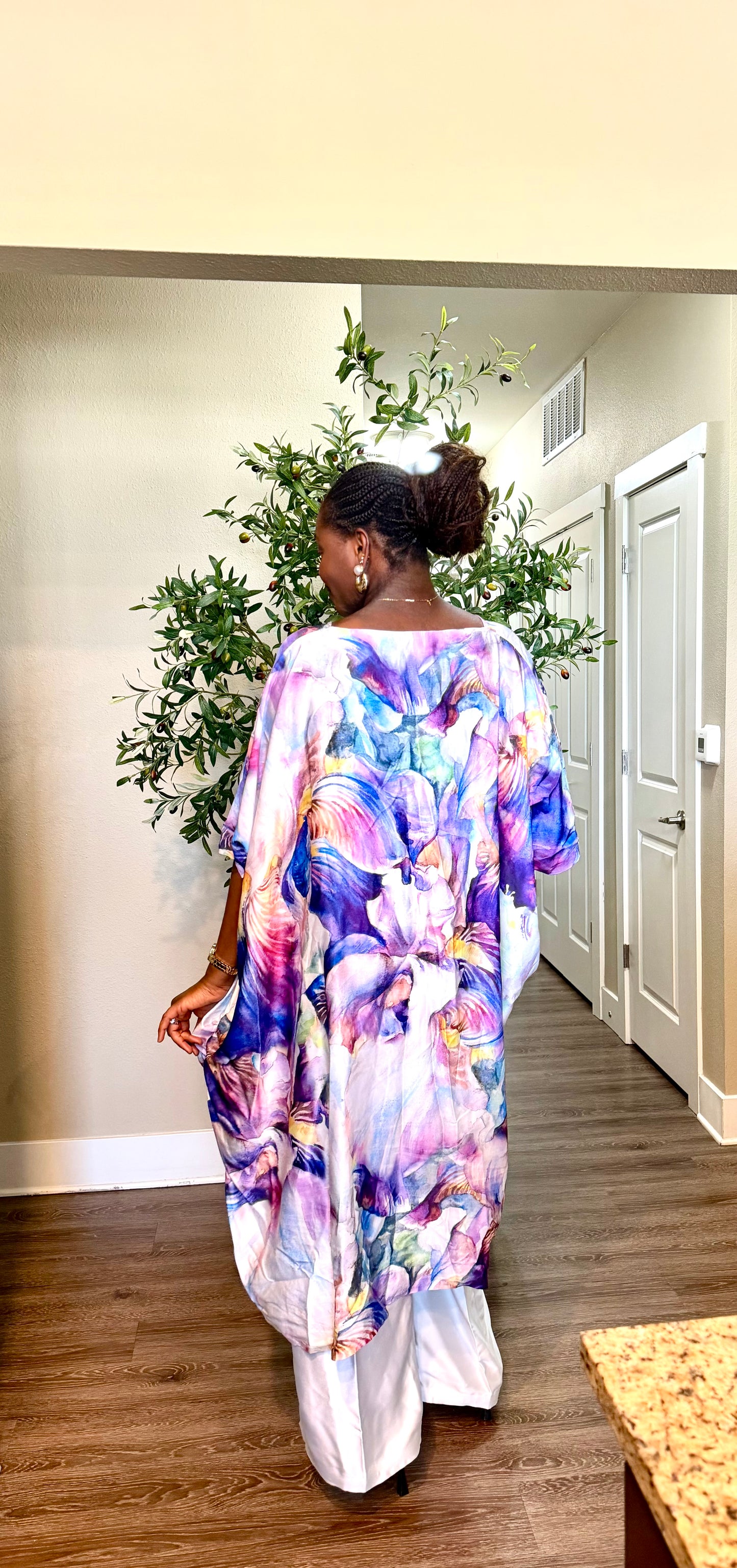 Purple Floral Palazzo Set