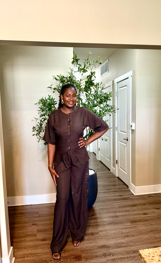 Linen Two Piece Set