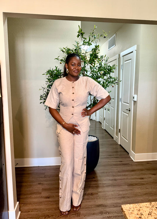 Linen Two Piece Set