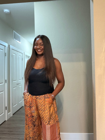 Adire & Aso oke Palazzo Pants