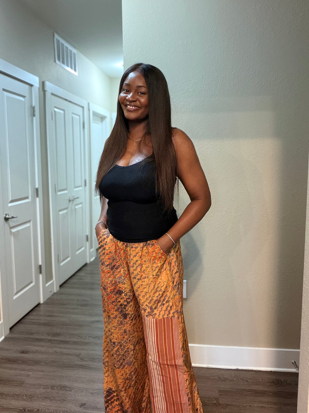 Adire & Aso oke Palazzo Pants