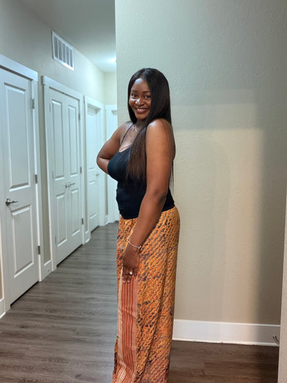 Adire & Aso oke Palazzo Pants