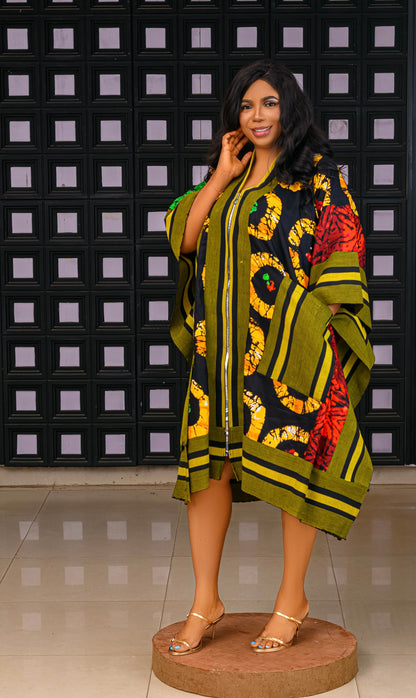 The Aso oke Kimono