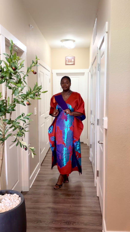 European Brocade Bubu Dress