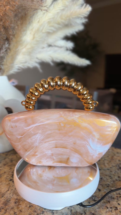 Marble Resin Clutch