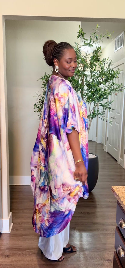 Purple Floral Palazzo Set