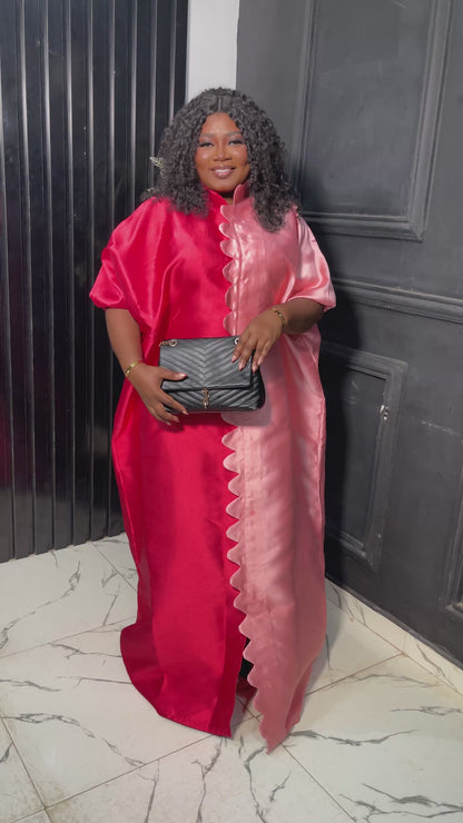 Chic Micado Patterned Bubu | Party dress