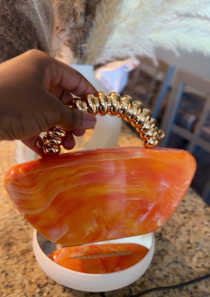 Marble Resin Clutch